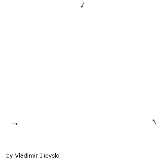 Animated Visualization of the Koch Snowflake construction