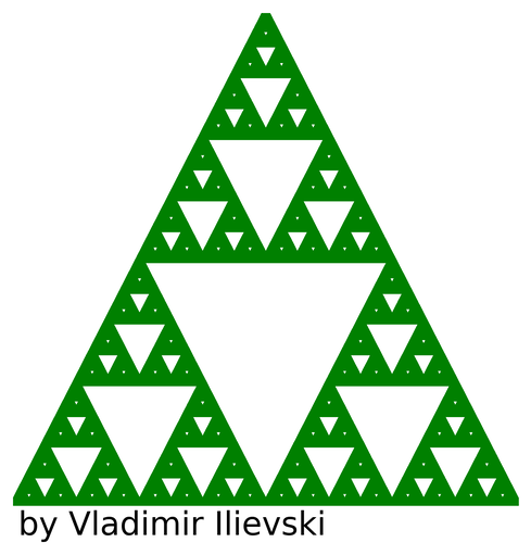 Sierpinski Triangle as a Christmass Tree